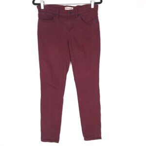 MADEWELL Women’s Skinny Skinny Jeans Burgundy Style‎ B1382 Size 28